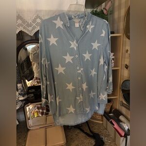 Multiples Blue Star Blouse